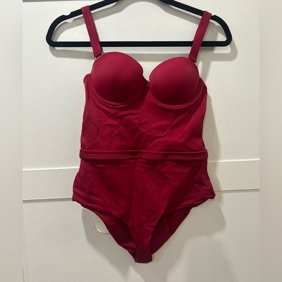 PUNTAMAR Layla red one piece swimsuit NWT - Picture 1 of 9